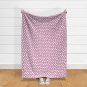 Cream Hearts Mauve BG- Medium Scale