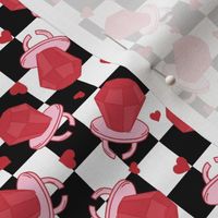 Ring Pop Valentine Red Checker BG - XS Scale