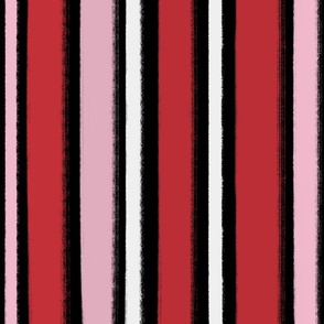 Painted Valentine Stripe Black BG Rotated - XL Scale