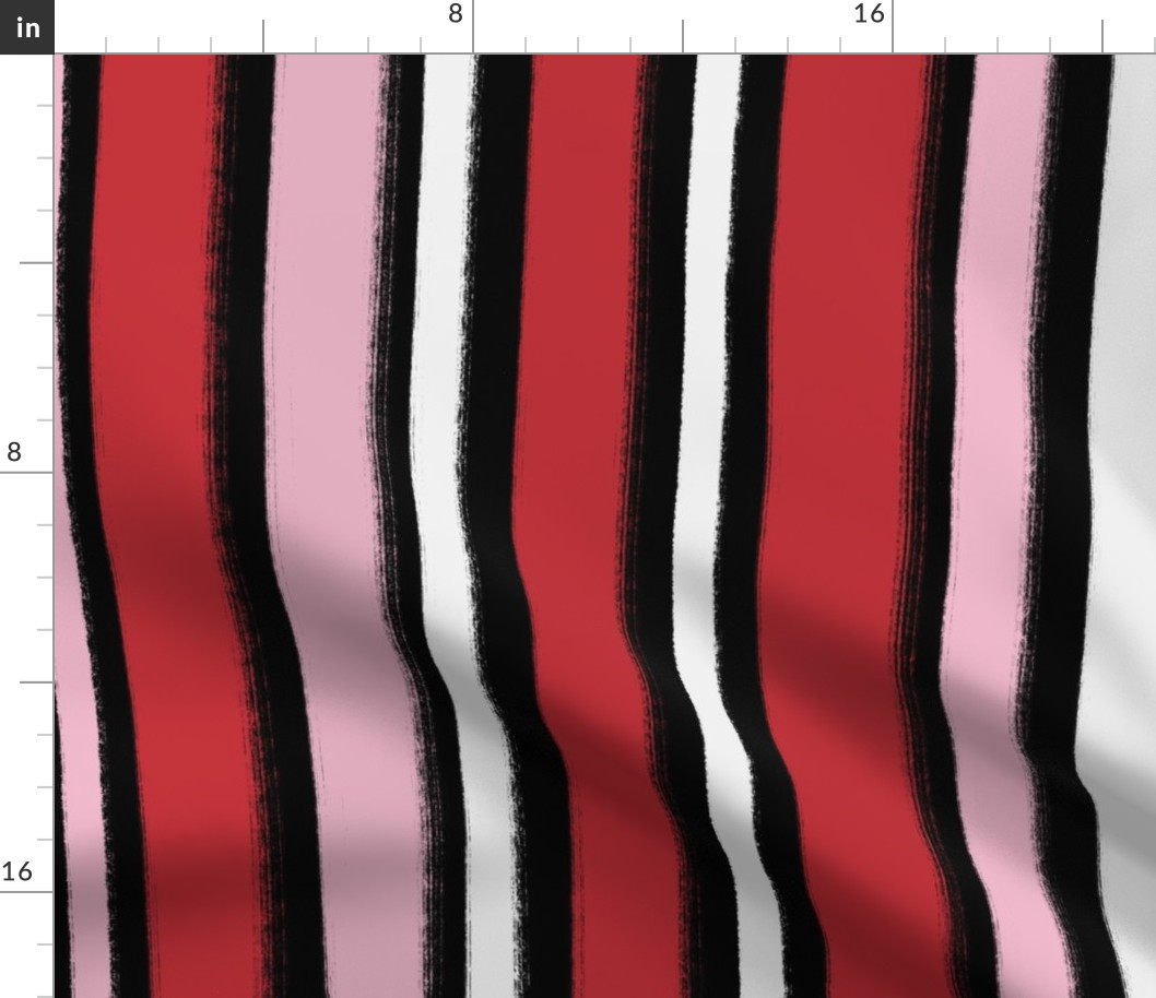 Painted Valentine Stripe Black BG Rotated - XL Scale