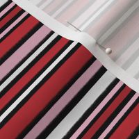 Painted Valentine Stripe Black BG - XS Scale