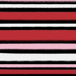 Painted Valentine Stripe Black BG - XL Scale