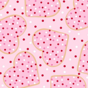 Valentine Cookies Pink BG Rotated - XL Scale