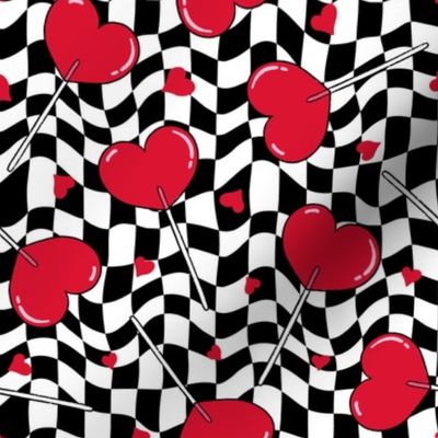 Groovy Heart Pops Valentine Version 2 - Medium Scale