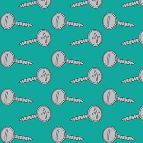 Loose Screws Color Teal, Sea Green, Blue-Green