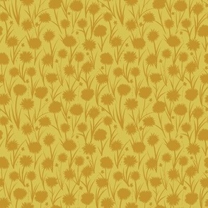 Spring Meadow Silhouette, Mustard