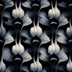 Abstract Floral Black & White SBZ_32
