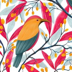 Botanical nature birds (large)