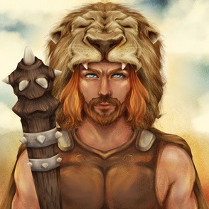 Hercules 18" Panel Greek God Mythology Superhuman Strength