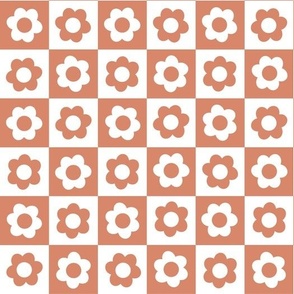 rosy cheeks daisy checkerboard