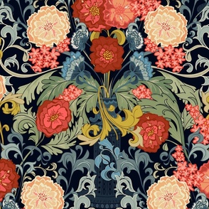 Victorian bouquet Homage to William Morris - M