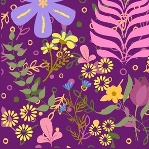 Floral Design (Purple)  