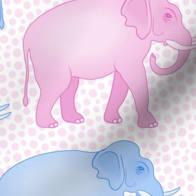 Pink Polka Dot Elephants