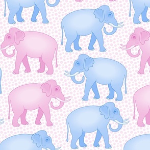 Pink Polka Dot Elephants