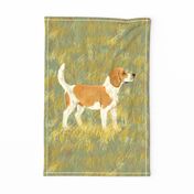 Lemon Beagle for Tea Towel