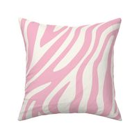 1411 jumbo - Zebra Stripes - Pink and Cream