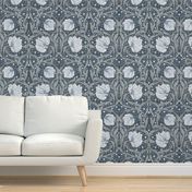 Pimpernel William Morris - 3293 large // slate gray and blue