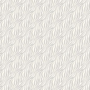 1403 small - Zebra Stripes - Greige and Cream