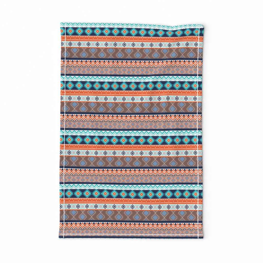 aztec tribal stripes small scale