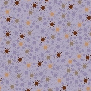 Lilac astro stars and moons