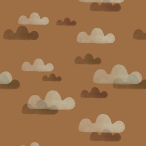 Boho desert - Clouds over clay L