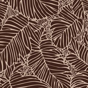 Asher Foliage - 1733 jumbo // brown beige