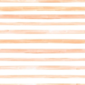 Watercolor Peach Stripes 10x10