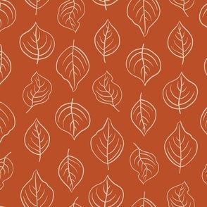 Linear Leaves - Rust