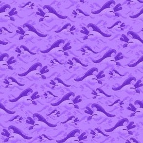 Art Deco Waves cruising vacation blender on canvas effect small 6” repeat violet lavender, purple 