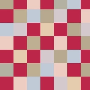 3H All In Ignite Checkerboard - A - L - Pantone Color Of The Year 2023  Viva Magenta - All Colors Of The Ignite Pantone Color Palette - Pale Dogwood - Gray Sand - Gray Lilac - Pale Khaki - Fields Of Rye - Agate Gray - Plein Air - Design With Dark Pink And