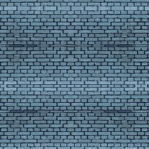 Offset Bricks in Blue