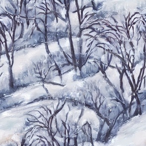 Wintery Snow Forrest