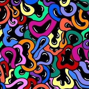 Cool Colorful Abstract Psychedelic Pattern