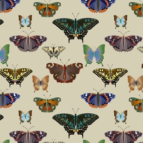 butterfly.pattern.beige