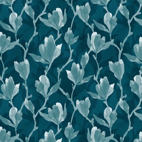 Magnolia - Indigo (Medium Scale)
