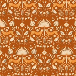 (L) Rain forest damask rust