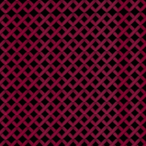 diagonal lattice in viva magenta and black by rysunki_malunki