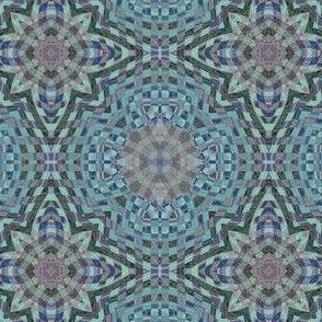 turquoise lilac mosaic