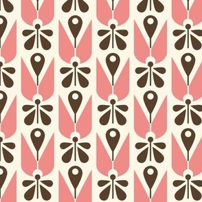 2579 Small - Scandinavian flowers, pink