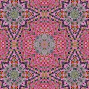 mosaic collage - pink mix
