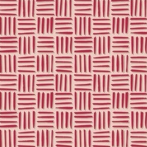 Viva Magenta Basket Weave, including Pale Dogwood and Fields of Rye.  Small