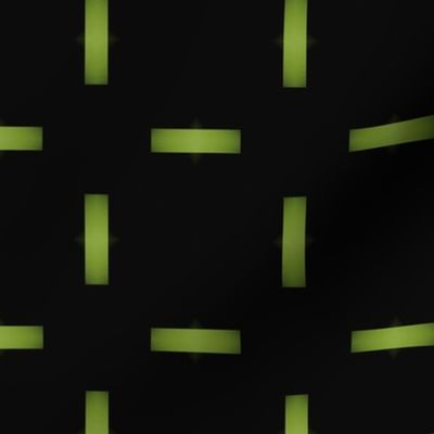 NOT SO CROSSED - BLACK AND GREEN GRADIENT