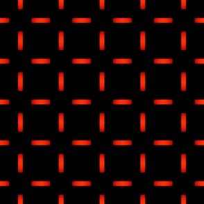 NOT SO CROSSED - BLACK AND BRIGHT RED GRADIENT