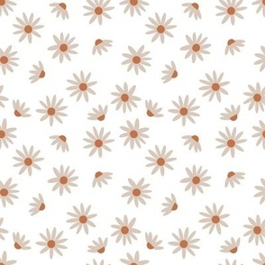 Small / Daisy Floral on White