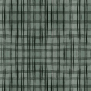 Forest green plaid