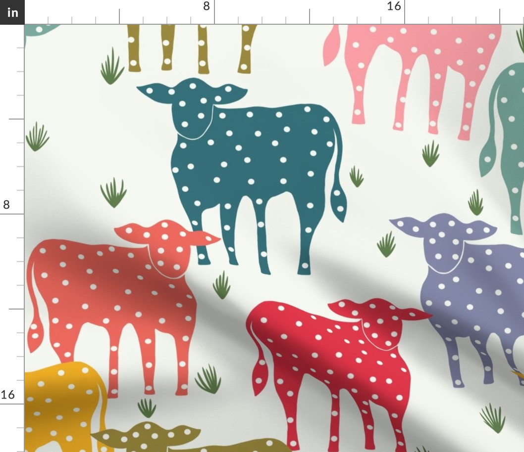Free Range Rainbow Cows With Spots- Large