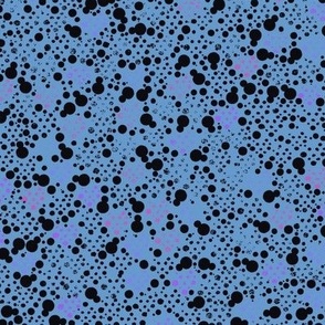 Blue gray black faded dots