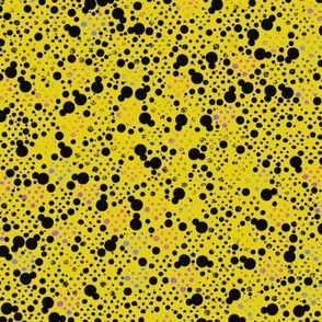 Citrine black faded dots