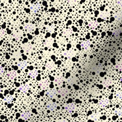 Cornslik black faded dots