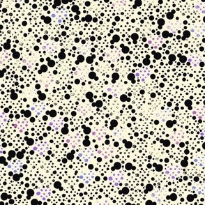 Cornslik black faded dots